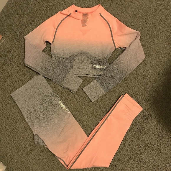 Ombre Gymshark Seamless Grey/Pink Set - Small - Picture 5 of 5